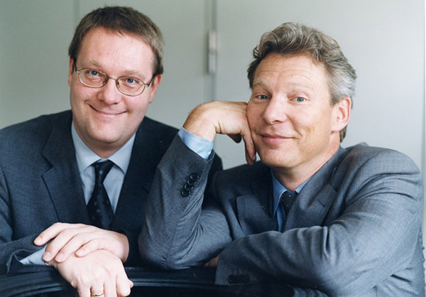 Photo des deux fondateurs de delticom et 123pneus
