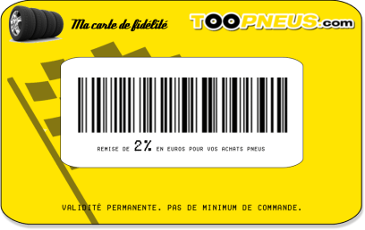 Carte de fidélité Toopneus.